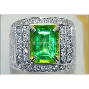 sparkling bluish green emerald colombia crystal - em 080-1