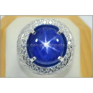 elegant royal blue sapphire star no heat big size - sps 225-1