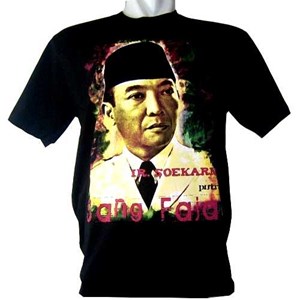 kaos tokoh ir. soekarno, putra sang fajar
