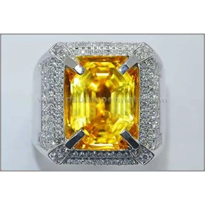 natural no heat golden yellow sapphire crystal mulus sri lanka - spc 197