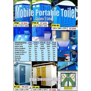 toilet portable ( wc portabel), grease trap ( saringan penjebak lemak), frp gutter ( talang air), frp rooftop ( atap fiberglass), by bioseven