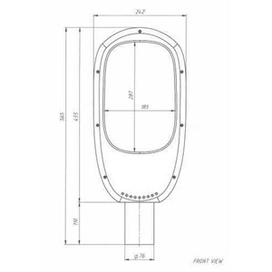 body lampu pju led aluminium casting