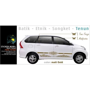 stiker mobil batik, mobil etnik, mobil songket, mobil tenun-2