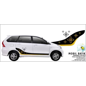 stiker mobil batik, mobil etnik, mobil songket, mobil tenun-4