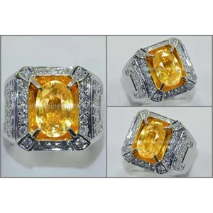 natural no heat yellow sapphire crystal sri lanka - spc 201-2
