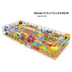 indoor playground hc 010, ukuran 17, 5 x 7, 5 x 2, 6 m.