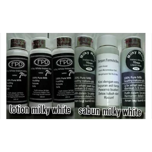 paket hemat milky white ( lotion dan sabun)