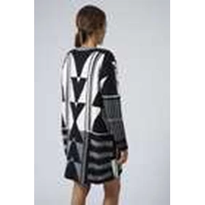 mono patterned cardi by topshop