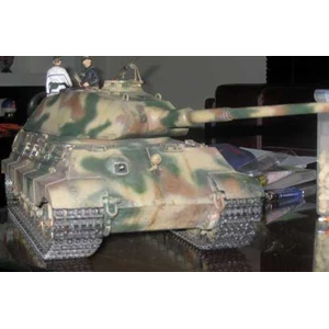 model kit tamiya tank king tiger 1: 16 scale ( assembled & airbrushed painted)-4
