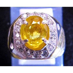 batu permata yellow sapphire ( code : spr0278 )