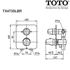 shower valve toto tx473slbr berkualitas untuk kenyamanan dan kemudahan-1