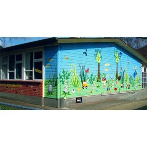 lukis dinding sekolah