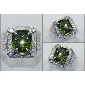 natural no heat green sapphire star crystal antik & langka - sps 237-2