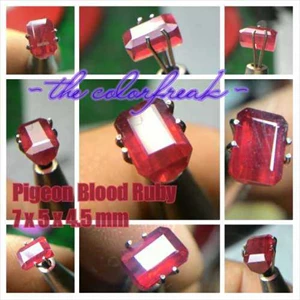 natural pigeon blood ruby ( octagon cut)