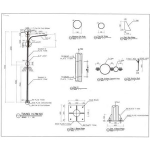 tiang lampu pju - high mast