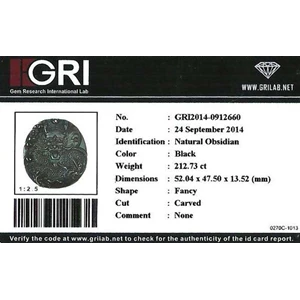 natural obsidian antik ukir naga 3d. simbol kekuasaan kaisar - cr 010-1