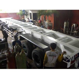 ekor trailer 40 rangka 2 axle