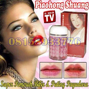 piaohong shuang pemerah bibir puting permanen alami-2