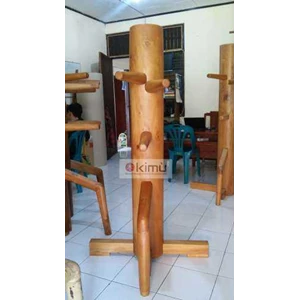 boneka kayu wingchun / mok yan jong / wooden dummy ( 170cm)-4
