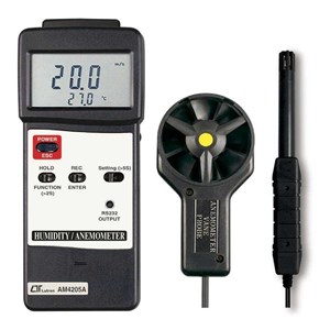 lutron am-4205a, anemometers ( vane type, hot wire type) humidity/ anemometer meter + type k/ j temp 085282731888-1