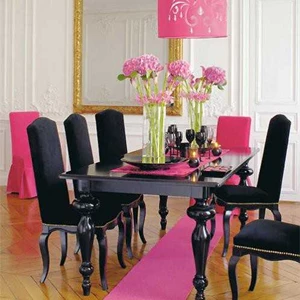 french black dinning room aaronemy meja makan, kursi makan klasik style furniture jepara cat duco hitam