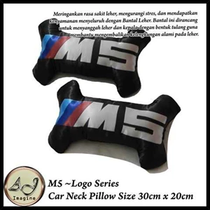 bantal leher m5 logo custom -kiri dan kanan