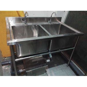 double sink stainless steel