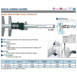 niigata seiki digital scribing calipers ( d-st series)