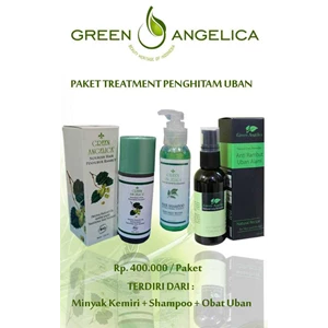 green angelica paket penghitam rambut