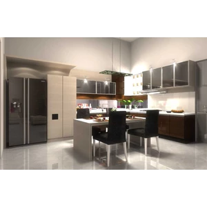 design interior pantry, kitchenset dll-1