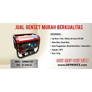 genset kingmaster et 2900 l-1