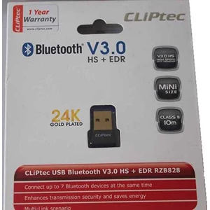 cliptec usb bluetooth dongle v3.0 hs + edr rzb828 ( key word manado)-1