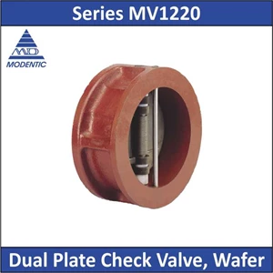 modentic - series mv1220 - dual plate check valve, wafer