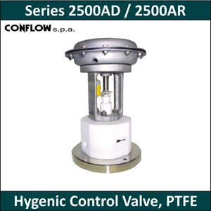 conflow - series 2500ad / 2500ar - hygenic control valve, ptfe