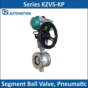 kz automation - series kzvs-kp - segment ball valve, pneumatic