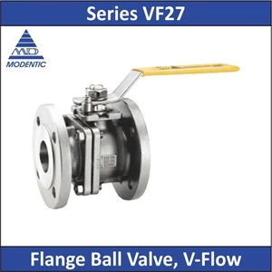 modentic - series vf27 - flange ball valve, v-flow