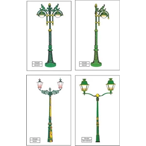 tiang lampu penerangan jalan umum ( tiang pju), tiang pju antik ( dekorasi)-1