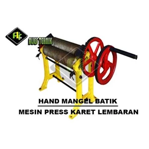 mesin hand mangel batik, alat press getah beku karet