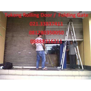 service rolling door murah, folding gate, canopy, pagar 085891408144