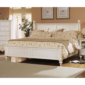 tempat tidur cat putih racoco