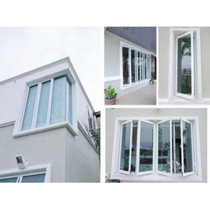 kusen jendela aluminium dan kaca murah / jendela casement-1