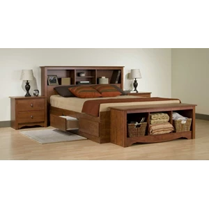 tempat tidur minimalis kayu jati