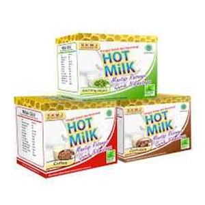 hot milk produk indonutrition susu kambing etawa rasa coklat, kacang hijau, coffe, junior