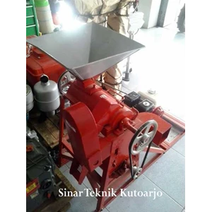 gilingan pemecah kulit kopi kering + penggerak honda gx200-1