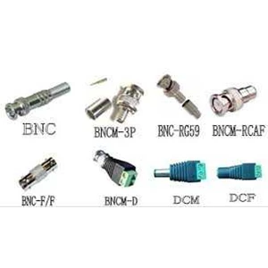 accessories cctv kwalitas no.1 : bnc rg, rca, jack adaptor dll ( taiwan)