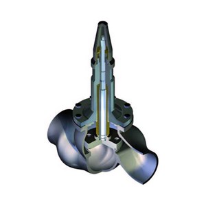 herl refrigerating specialties t5f.fa globe shut-off valve with bellows seal