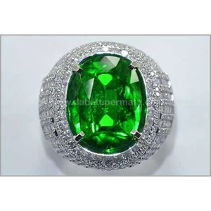 sparkling elegant fresh green tsavorite garnet crystal top - rgr 008