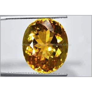 elegant hot metalik golden citrine kristal mulus - bct 008