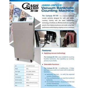 money counter vacuum cashquip bv-100