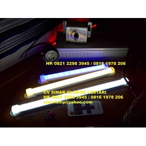 lampu led tube 12v solar cell atau aki mobil